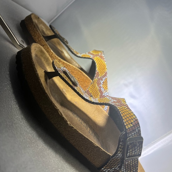 Birkenstock Gizeh Shiny Python Thong Sandal - Picture 2 of 3